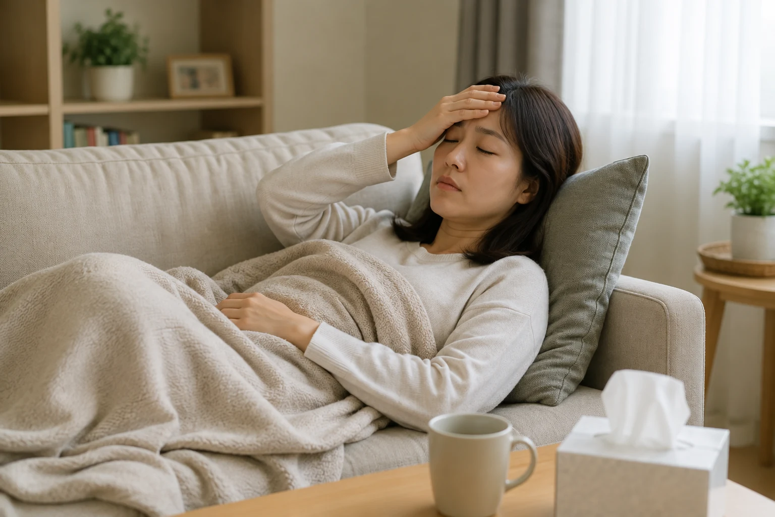 실비보험 자기부담금과 보장 내용을 확인하는 생활 장면