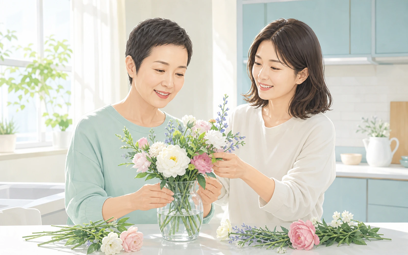 회복 과정에서 가족과 함께 일상을 보내는 모습